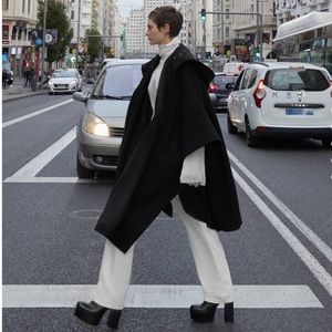 Limited Edition Wool Blend Cape